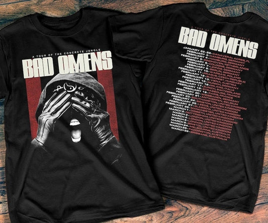 Bad Omens World Tour T-Shirt, Bad Omens A Tour Of The Concrete Jungle Shirt