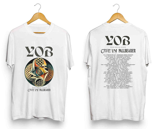 Double Sides Yob Tour 2023 Shirt Tour With Cave in Pall bearer Tour Dates Shirt