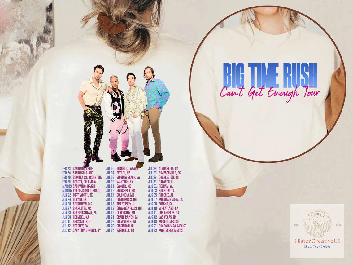 Big Time Rush Band Can't Get Enough Tour T-Shirt