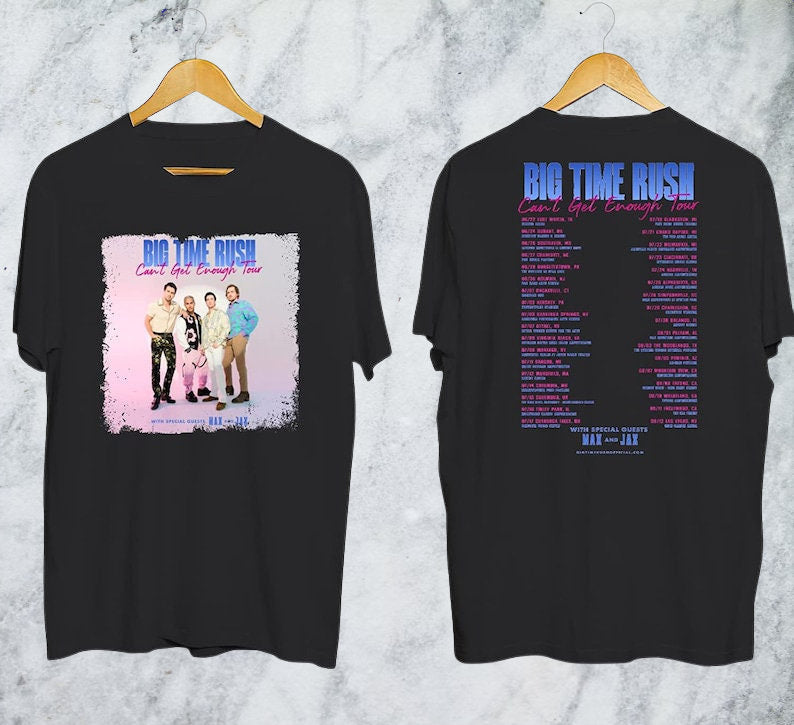 Big Time Rush Band Shirt, Can't Get Enough Tour 2023 T Shirt