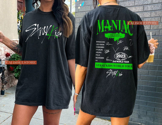 Maniac World Tour Shirt, Stray Kids Album Shirt