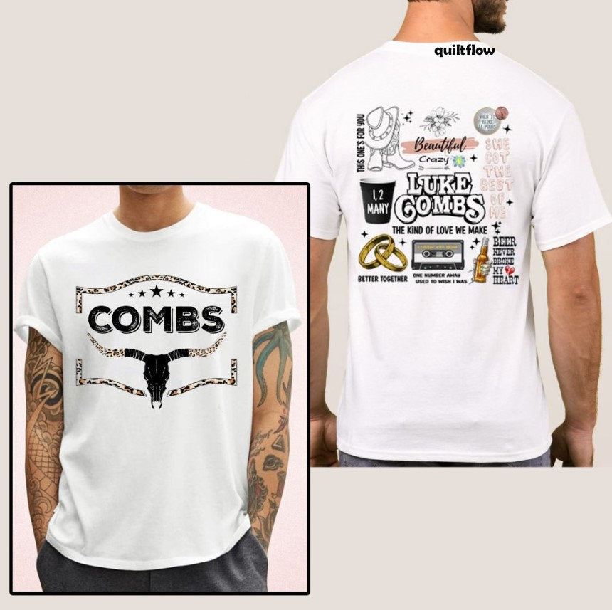 L.uk.e C.ombs Bullhead Country Music T-Shirt, Country Music Shirt, L.uk.e C.ombs World Tour 2022 Shirts
