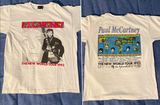 p.a.u.l mc.car.tney The New World Tour 1993 T-Shirt