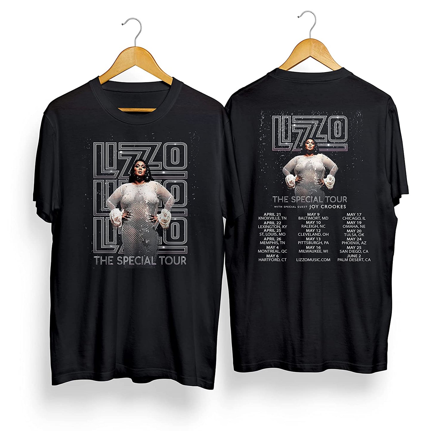 2 Sides Li.z.zo Special World TOUR DATES 2023 World Tour Double Sided Shirt