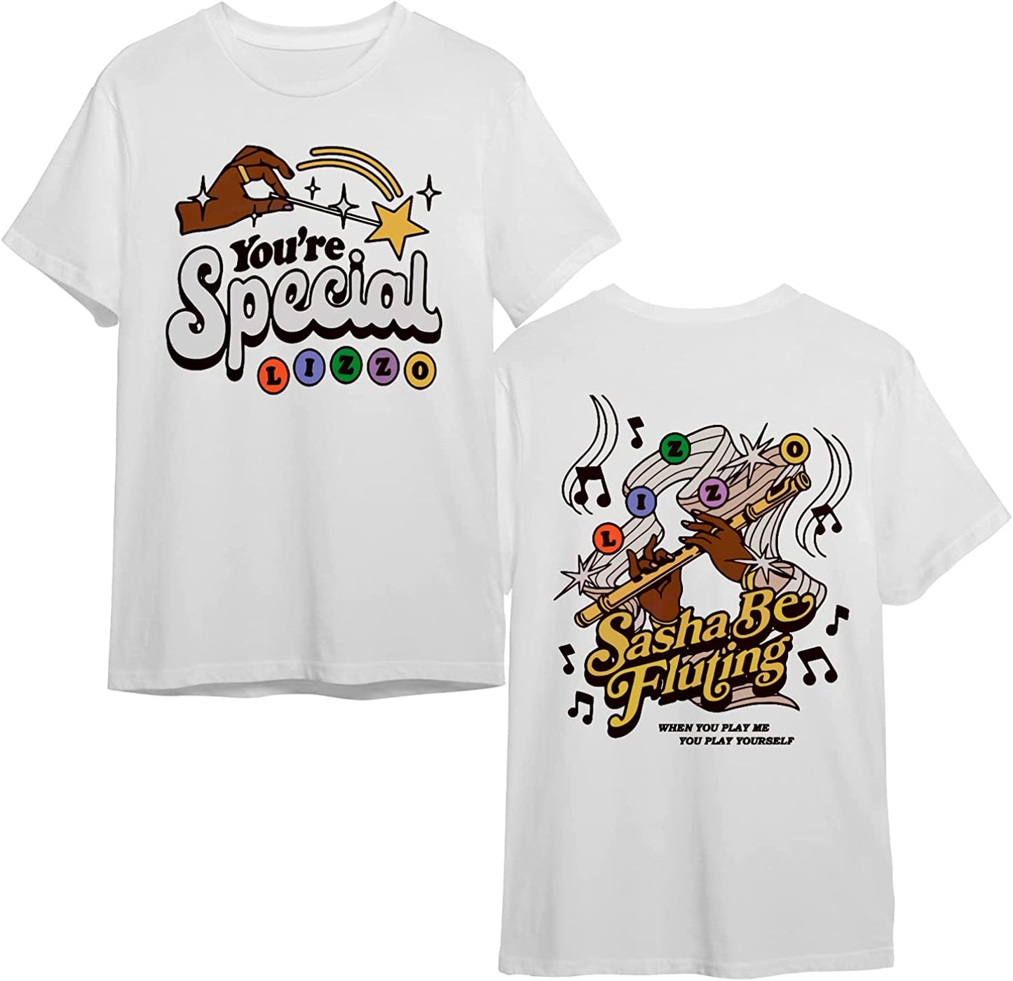 Li.z.zo Special World Tour 2023 Concert Double-Sided T-Shirt, Li.z.zo Tour 2023 T-Shirt