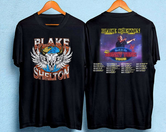Blake Shelton Sweatshirt, Back To The Honky Tonk Tour 2023 T Shirt