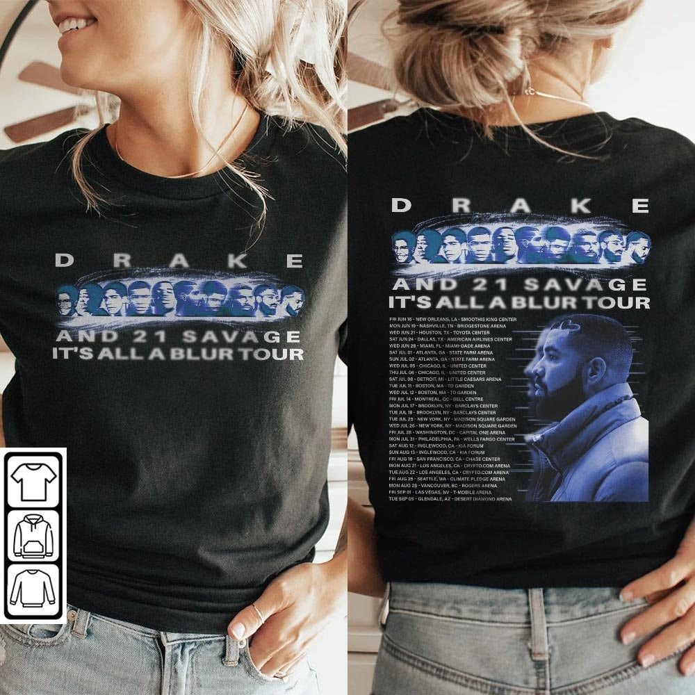 Drake It's All A Blur Tour 2023 Shirt V3, 21 Savage Vintage shirt