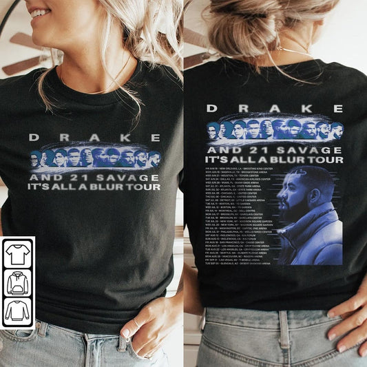 Drake It's All A Blur Tour 2023 Shirt V3, 21 Savage Vintage shirt