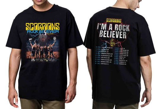 Scorpions Band T-Shirt, Rock Believer World Tour 2023 Shirt, Scorpions Tour Tshirt
