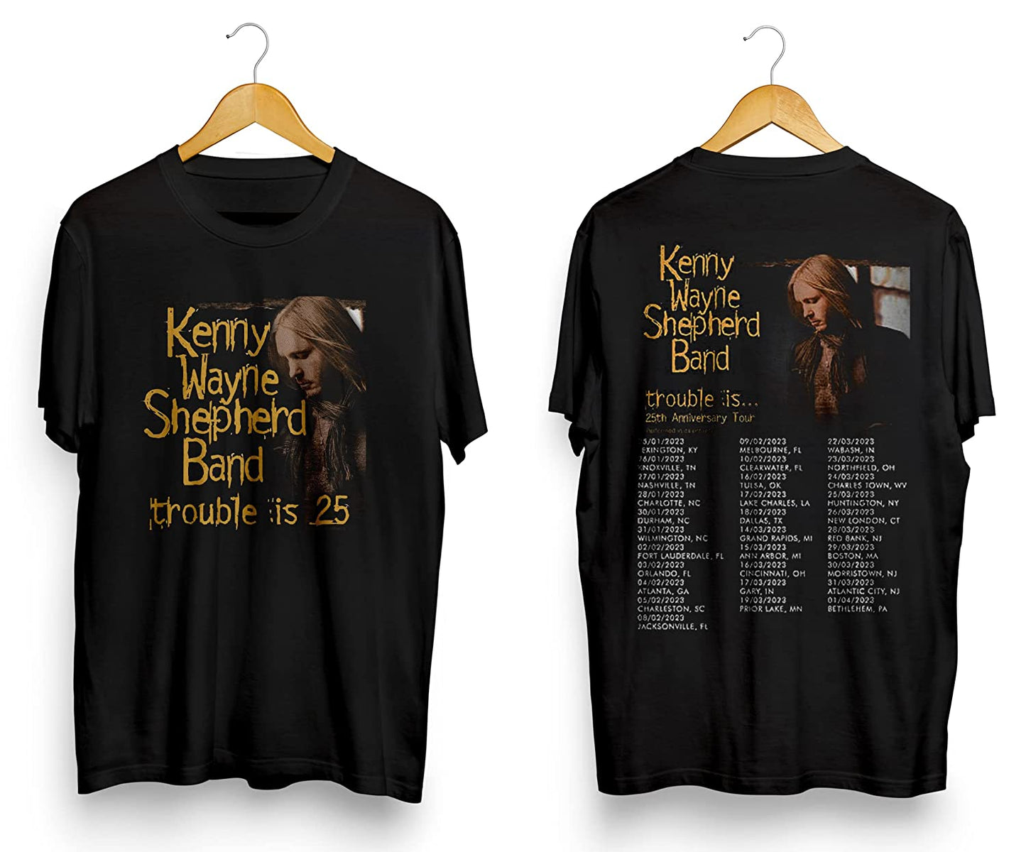 Kenny Wayne Shepherd Band 25th Anniversary 2023 Tour T-Shirt, Kenny Wayne Shirt, 2023 Tour Concert Tee