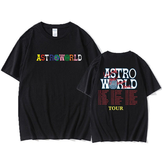 Travis Astroworld Tour Graphic Tee - Mens Cotton Rapper T Shirt