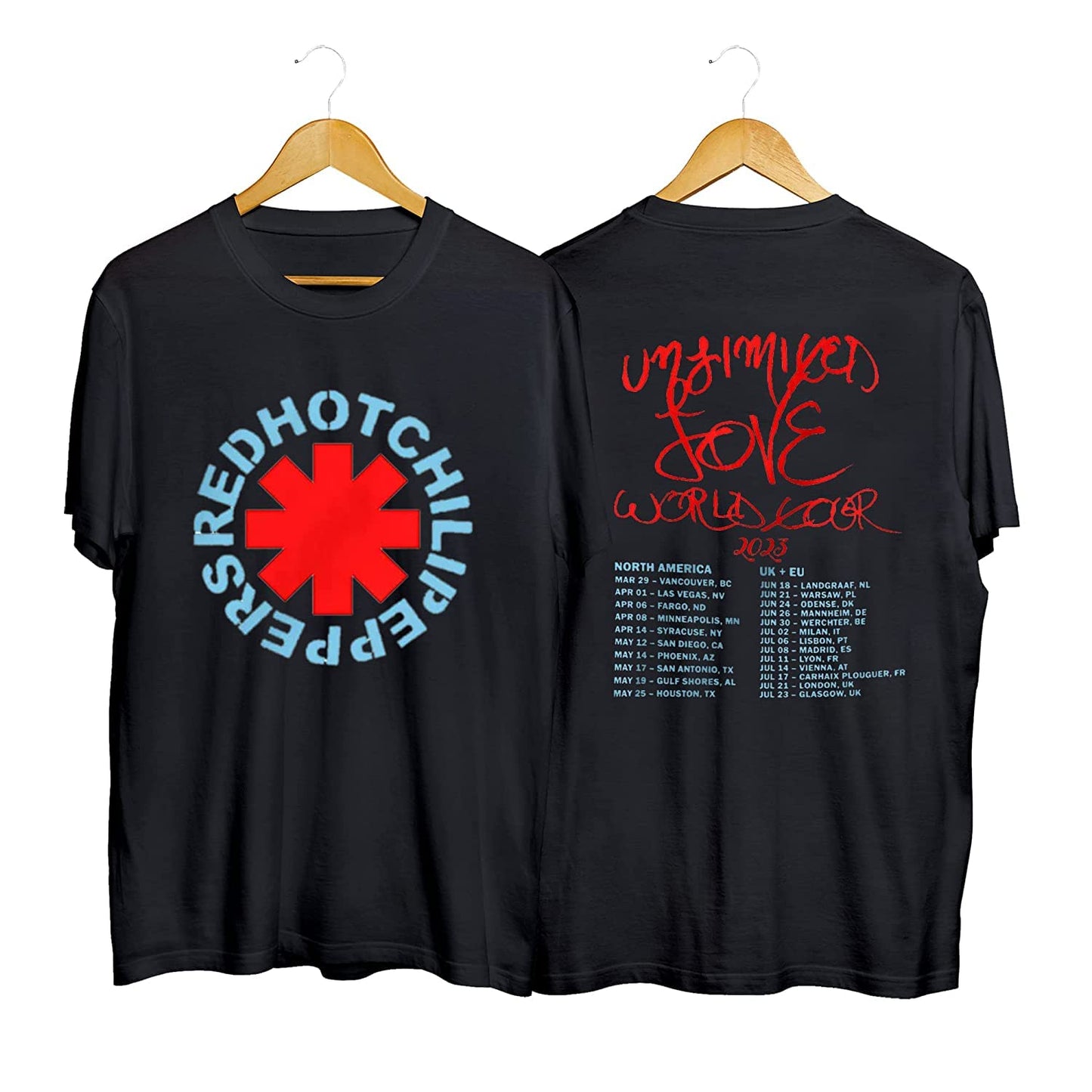 2023 Red Hot Chili Peppers America Tour T-Shirt, Red Hot Chili Peppers World Tour 2023 T-Shirt