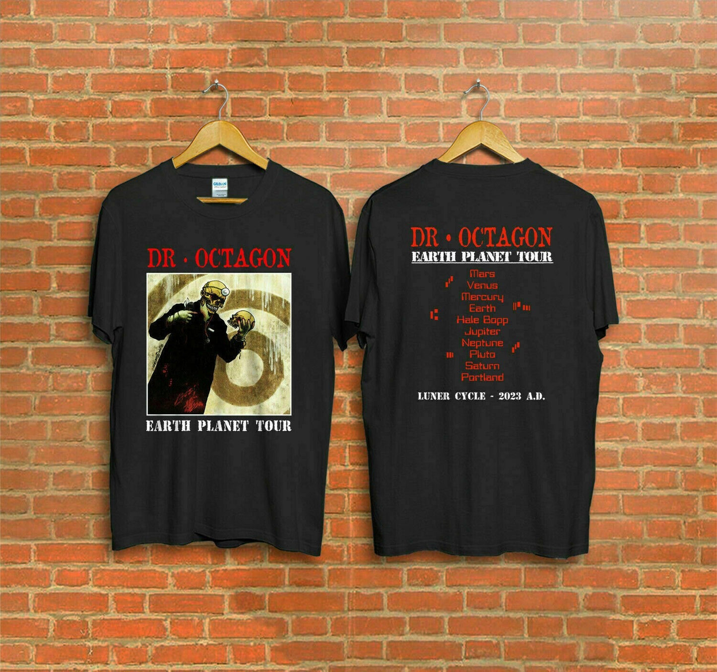 Dr Octagon Earth Planet Tour Concert T shirt