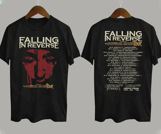 Falling In Reverse The Popular Mons Tour 2023 T-Shirt, Falling In Reverse Rock Band Graphic shirt