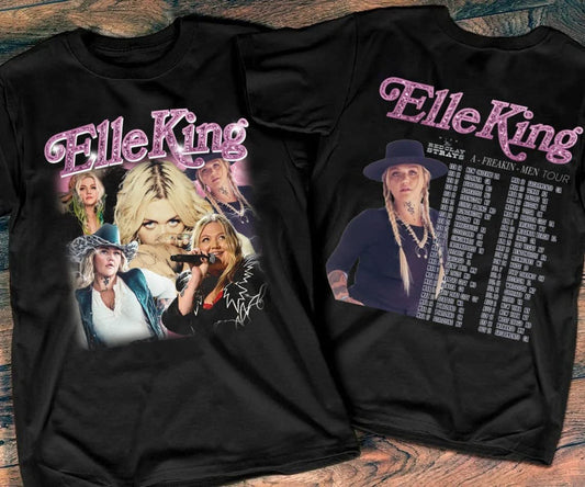 Elle King Shirt A Freakin Men Tour Shirts Elle King Tour 2023 T-shirt