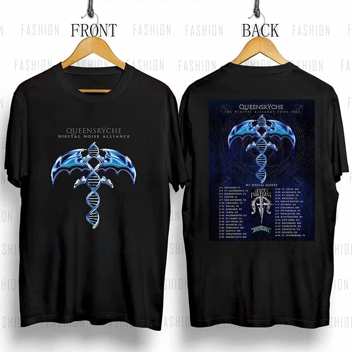 Queensryche 2023 US Tour Shirt, Queensryche Shirt