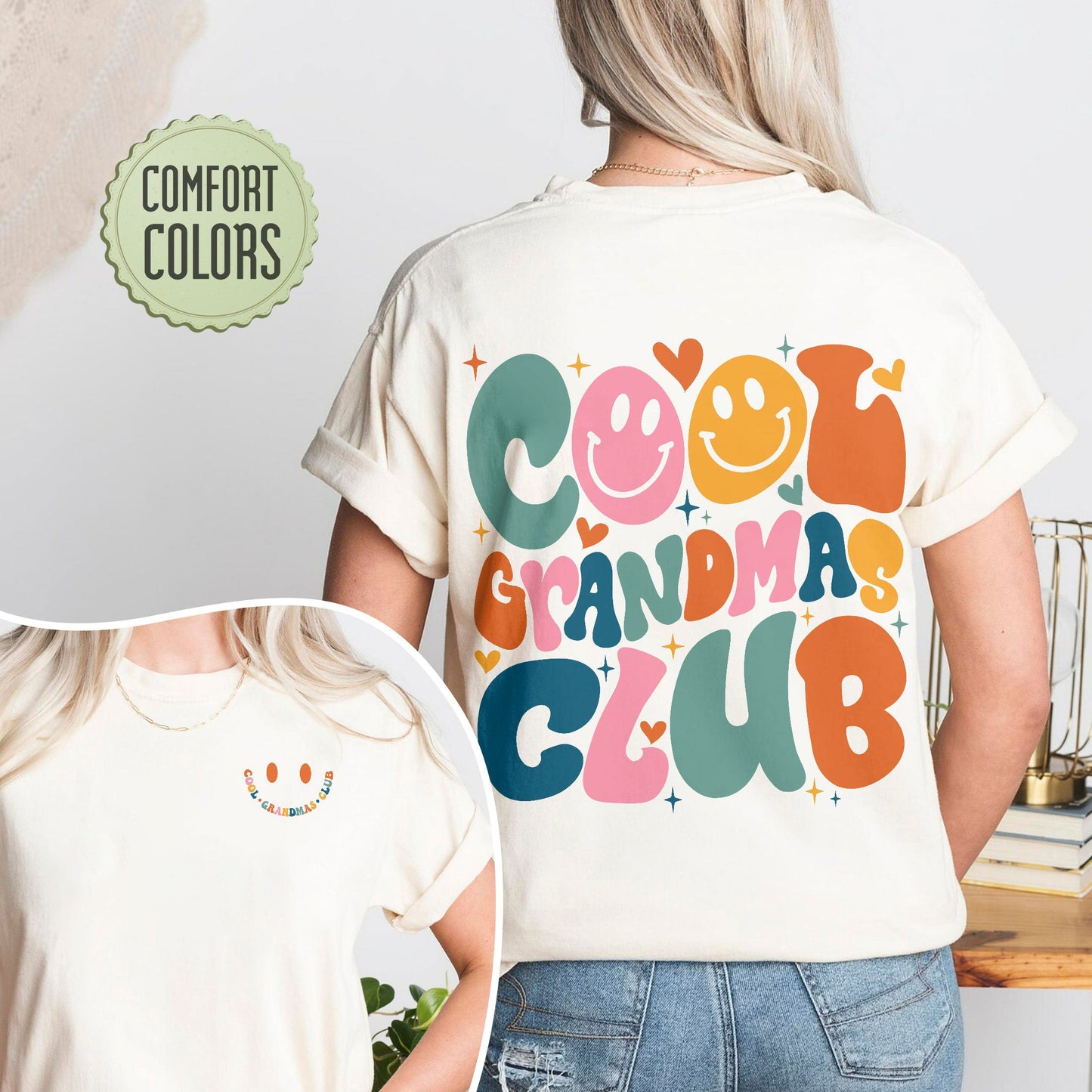 Cool Grandmas Club Comfort Colors Shirt, Promoted To Grandma
