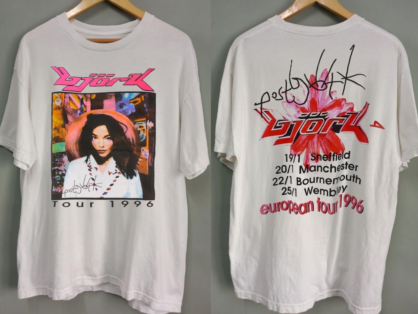 Bjork Post European Tour 1996 T-shirt