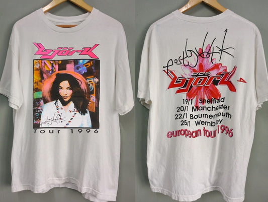 Bjork Post European Tour 1996 T-shirt