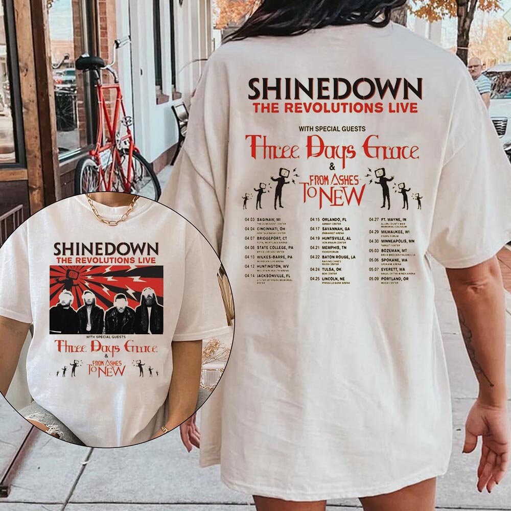 Revolutions Live 2023 Shirt, shine down 2023 Concert Shirt