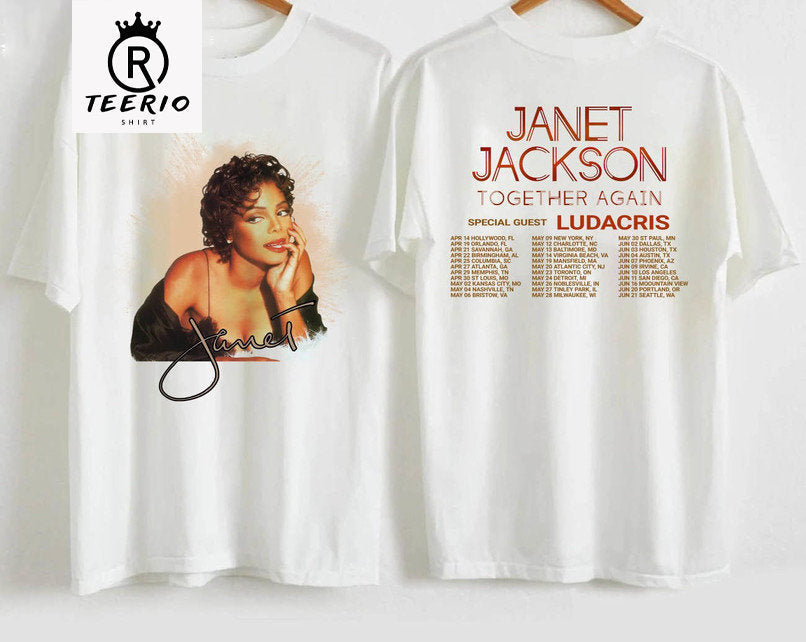 Janet Jackson Together Again Tour 2023 Shirt