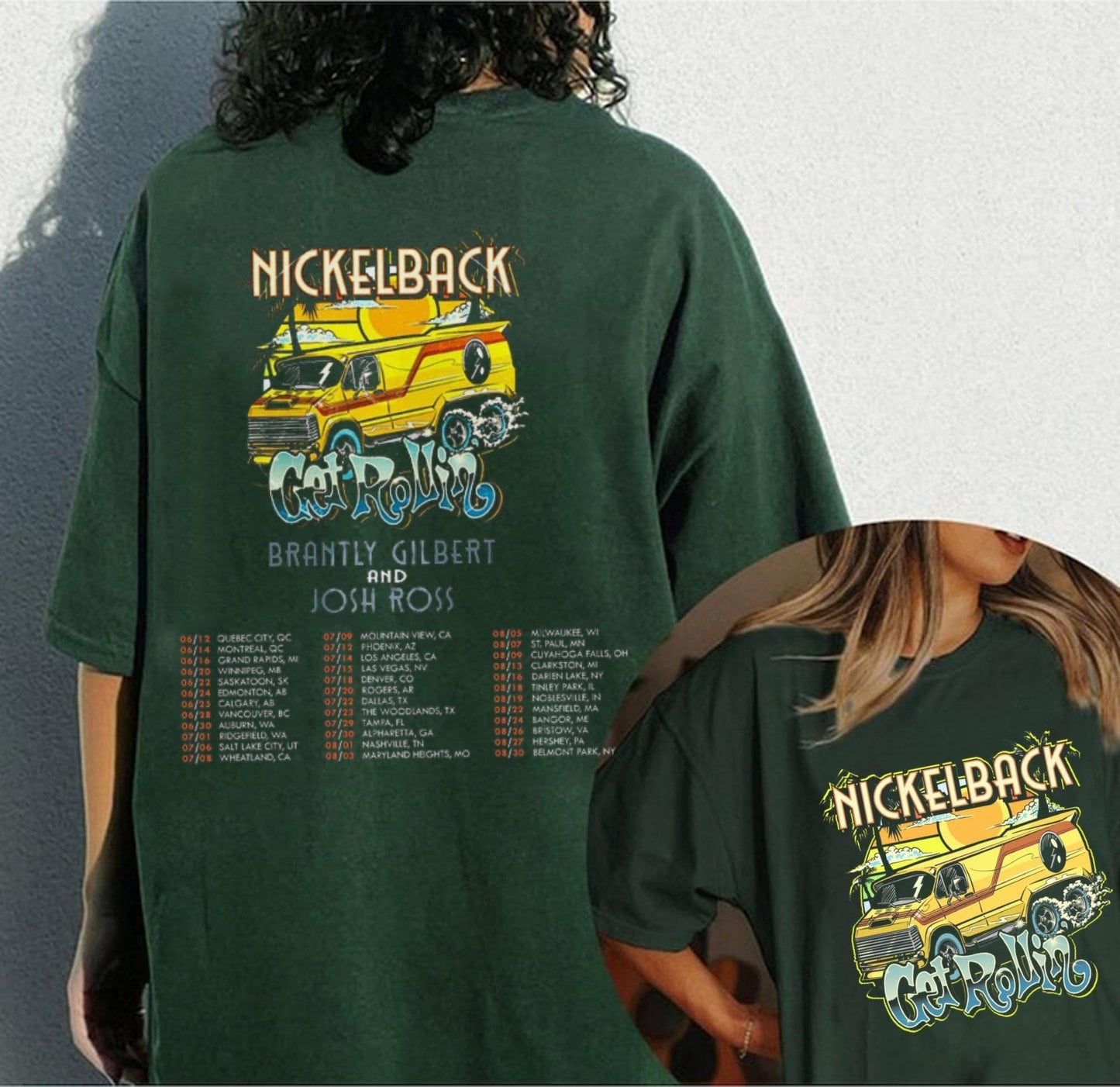 Nickelback Band Concert 2023 2 side T-Shirt