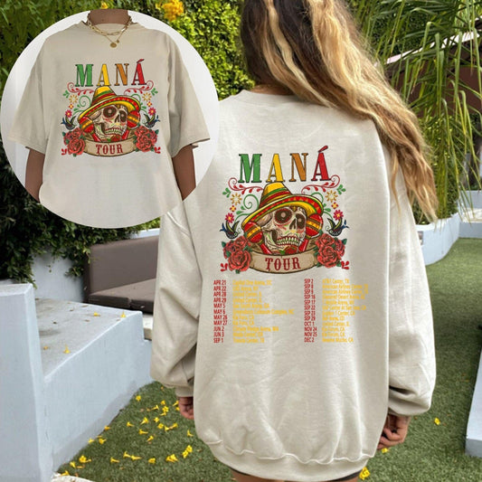 Man updated tour dates 2 side T-Shirt