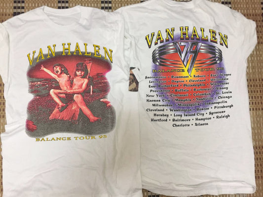 1995 van Balance Tour T-Shirt, 90s van Rock Band Album Shirt