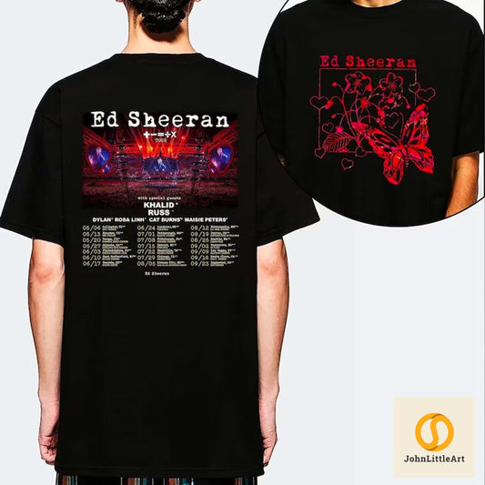 Ed Shee Tour 2 Slides Graphic Tee, Ed Shee Fan Gift, Trending Shirt