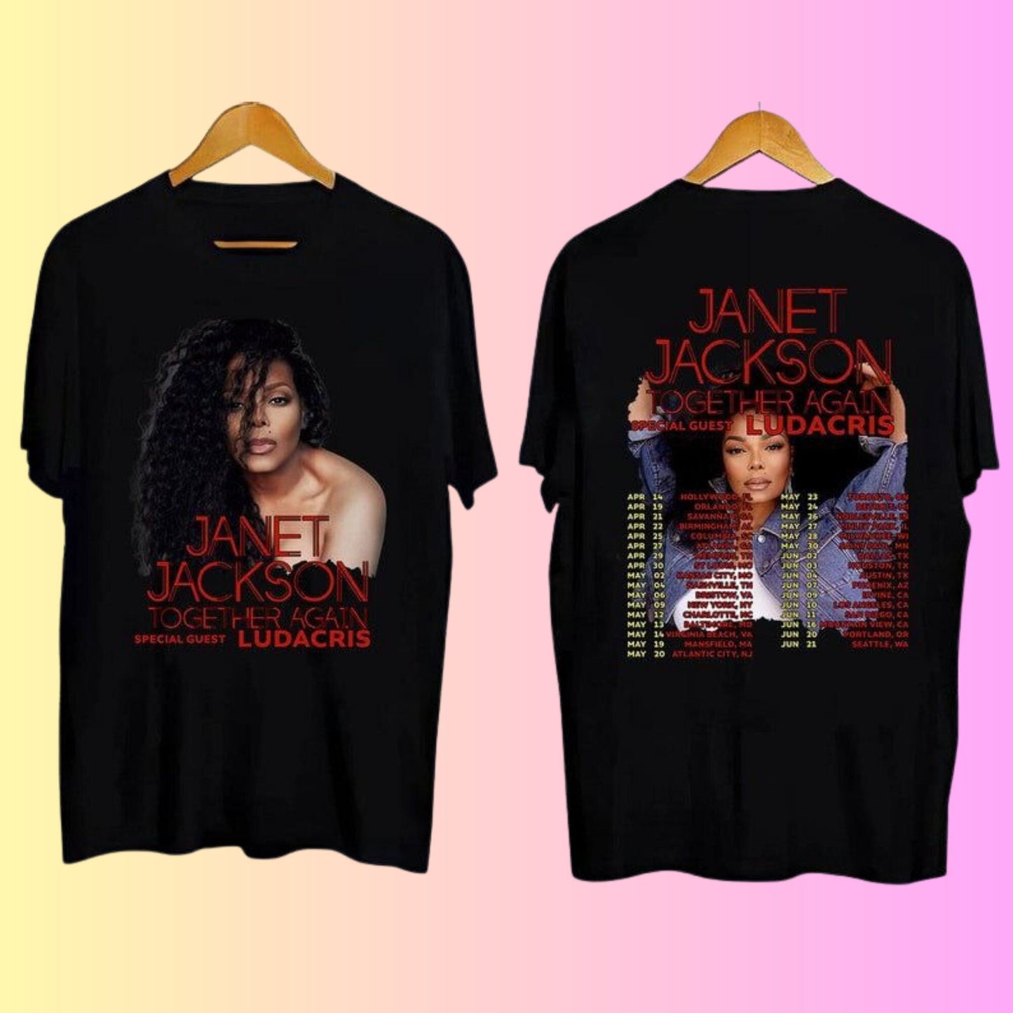 Janet Jackson Tshirt, Janet Jackson 2023 Tour T-Shirt,