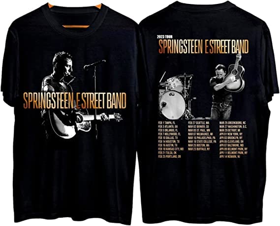 Bruce Springsteen The E Street Band Tour 2023 Shirt, Schedule Bruce Springsteen Tour Shirt, The E Street Band concert 2023 T-Shirt