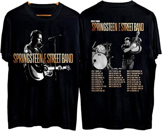 Bruce Springsteen The E Street Band Tour 2023 Shirt, Schedule Bruce Springsteen Tour Shirt, The E Street Band concert 2023 T-Shirt