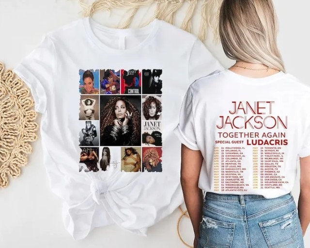 Janet Jackson Together Again Tour 2023 Both Sides Shirt, Country Music Tour 2023