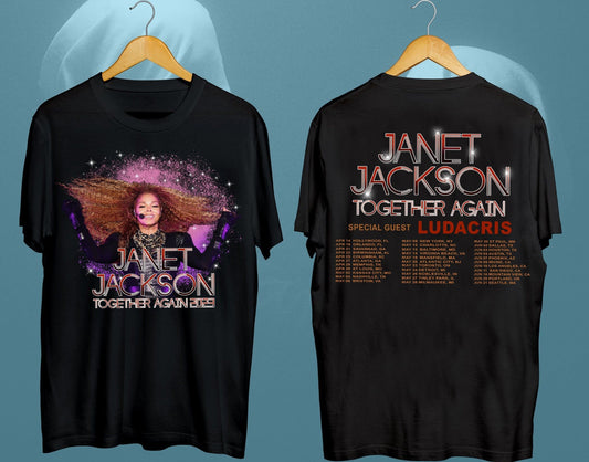 Janet Jackson T-Shirt, Janet Jackson Together Again Tour 2023 T-Shirt