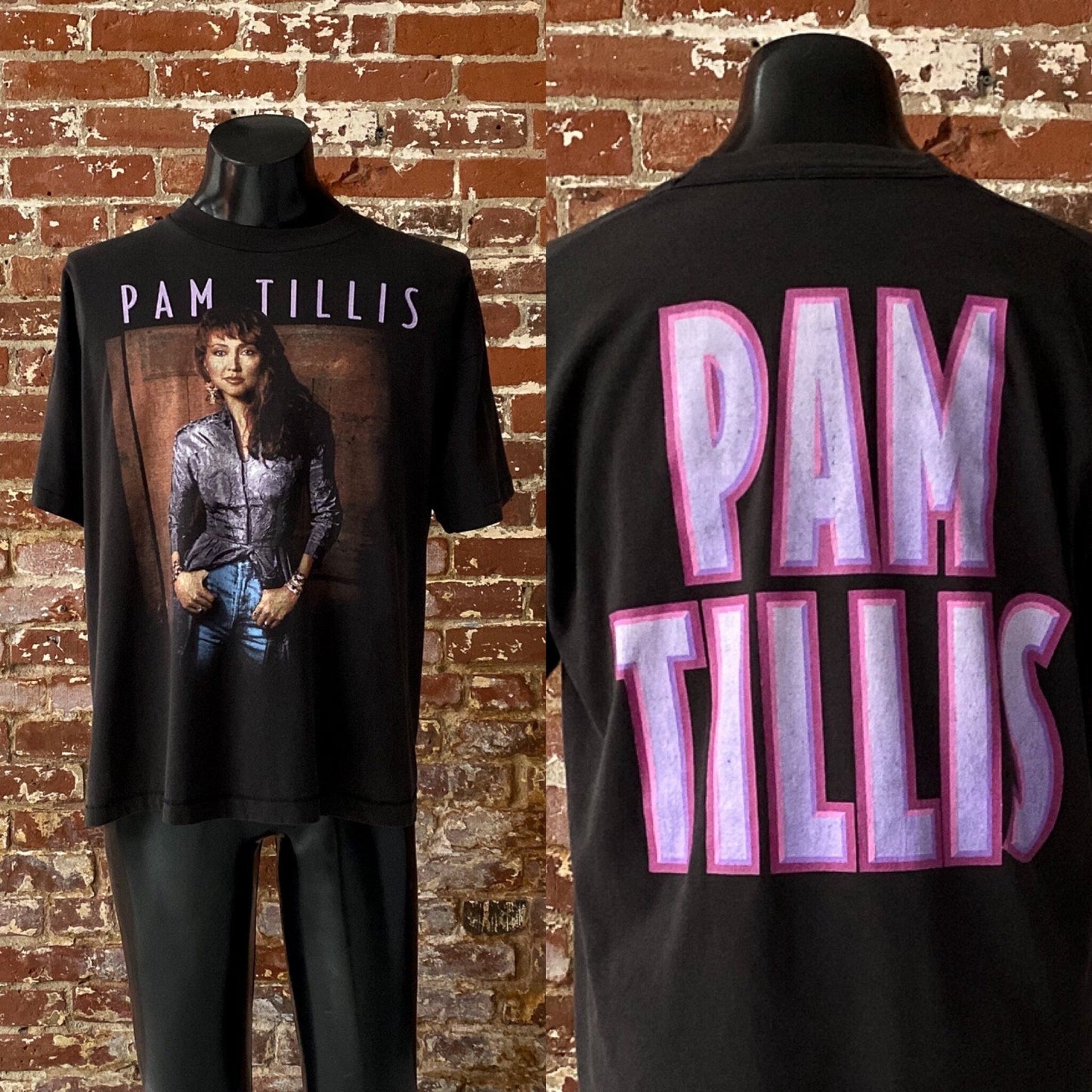 90s Pam Tillis Promo T-Shirt. Vintage Early 1990s Pam Tillis