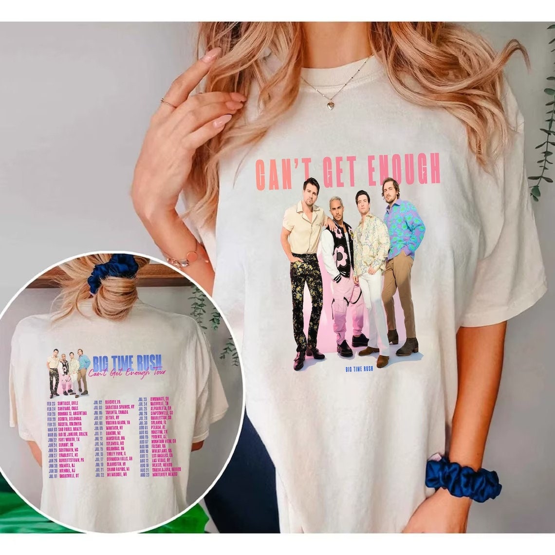 Big Time Rush Band Cant Get Enough Tour Shirt, 2023 Tour Merch, BTR Merch Big Time Rush Fan Tshirt