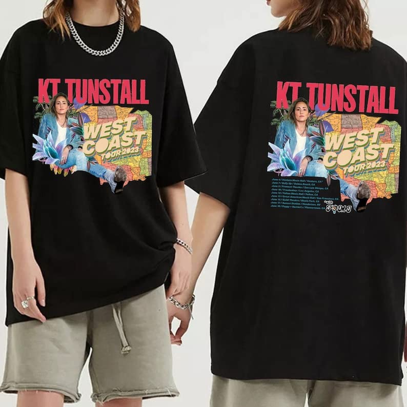 KT Tunstall West Coast 2023 Tour Shirt, KT Tunstall Fan Shirt