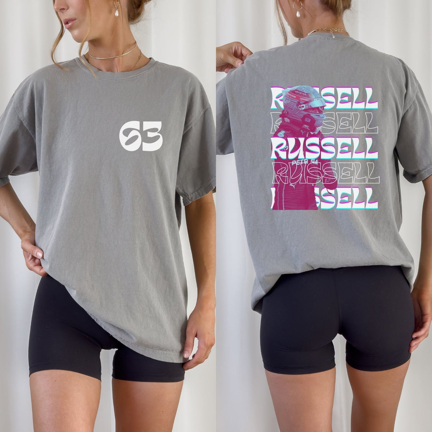 George Russell Tshirt Racing Shirt