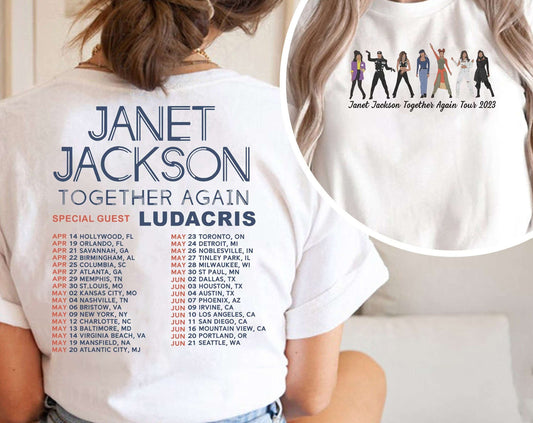 Janet Jackson Together Again Tour 2023 Shirt, Together Again Tour 2023 Tshirt