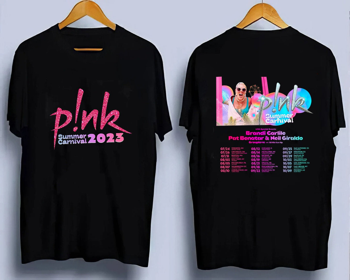 P!nk Pink Singer Summer Carnival 2023 Festi Tour T shirt