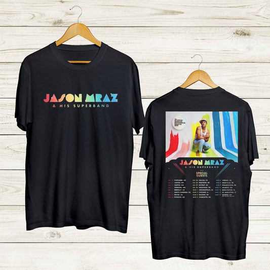 Vinatge Jason Mraz All Size T-Shirt, Jason Mraz Unisex T-shirt 2023 , Jason Mraz Shirt Fan Gifts