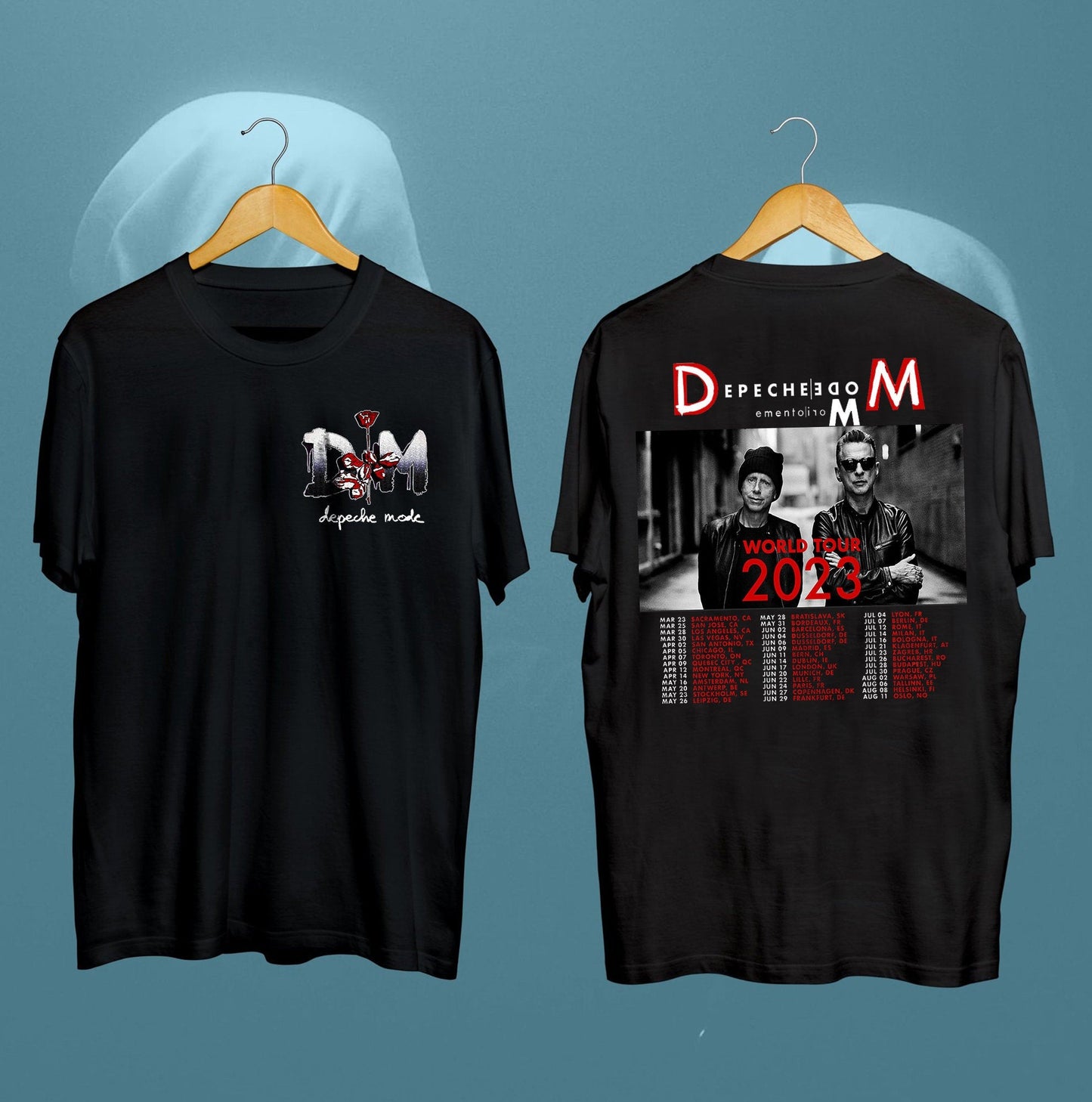Depeche Mode Tour 2023 2 Side Shirt,Depeche Mode Memento Mori Tour 2023 Shirt