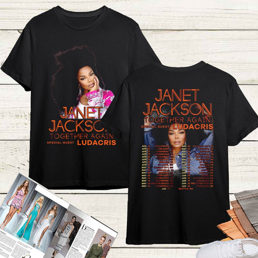 Janet Jackson Together Again Tour 2023 T-Shirt, Janet Jackson Shirt Fan Gifts