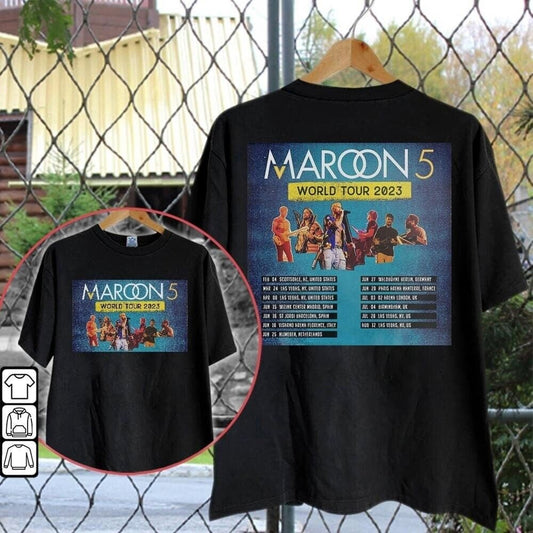 The Residency Maroon 5 World Tour 2023 Shirt, Maroon 5 Band Vintage Shirt
