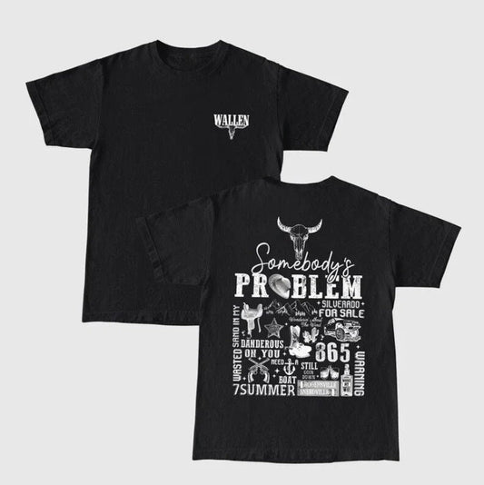 2023 Wallen Western Western Some Bodys Problem Shirt, Wallen Concert Tour Merch