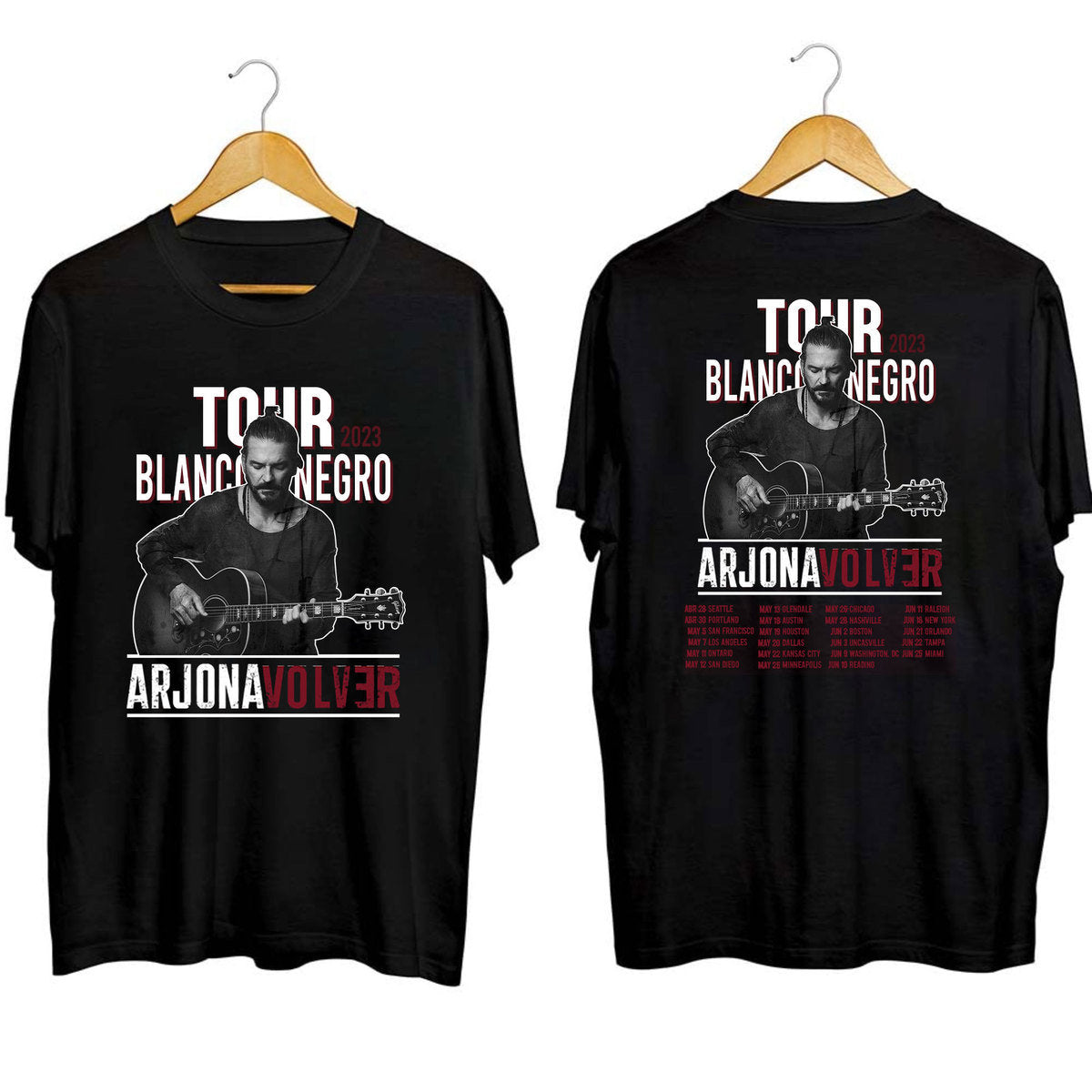 Ricardo Arjona Black and White 2023 Tour Shirt, Ricardo Arjona Fan Shirt