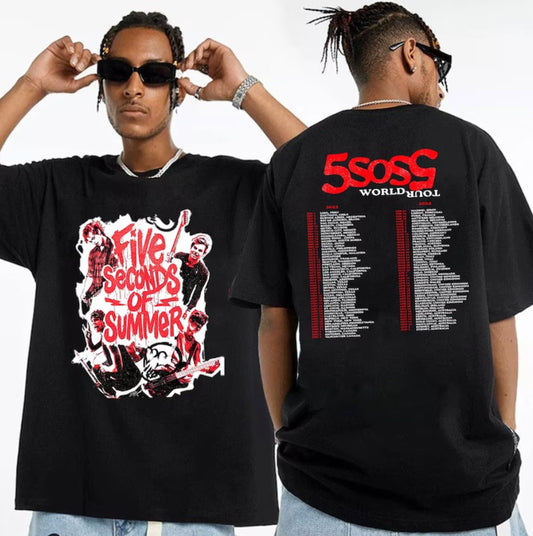 5 Seconds Of Summer World Tour 2023 2024 Shirt, 5SOS World Tour 2023 Shirt, 5 Seconds Of Summer Fan Shirt
