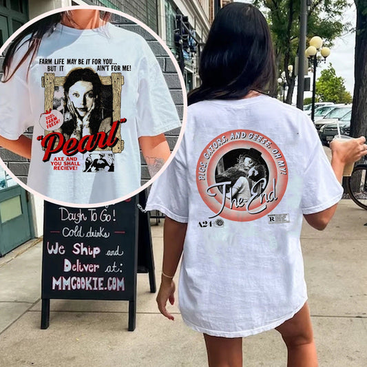 2 Sided Pearl T-Shirt, Pearl Movie Pig Gators and Geese Shirt,