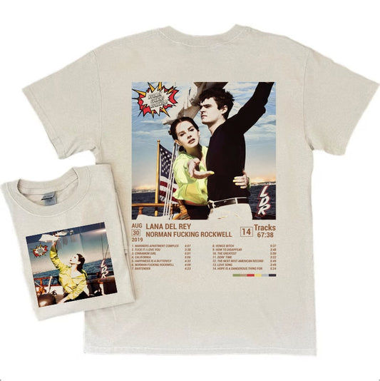 Lana Del rey Album Tshirt, Lana Del rey lyric T-shirt