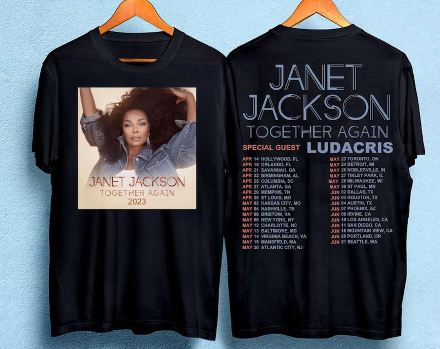 Janet Jackson Tour 2023 Shirt, Janet Jackson Together Again Tour 2023 Shirt, Vintage Janet Jackson Shirt